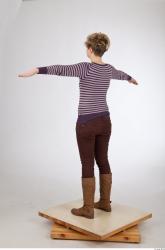 Whole Body Woman T poses Casual Average Studio photo references